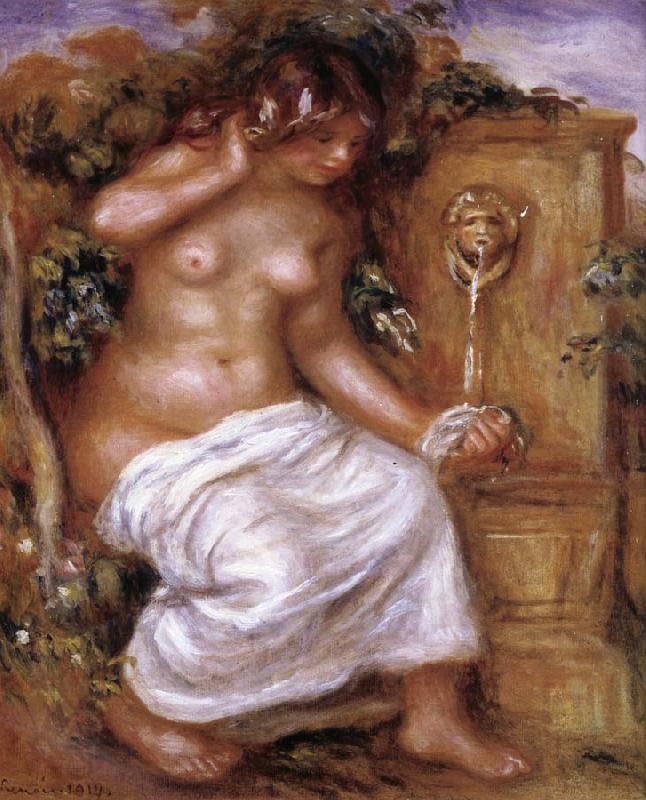 Pierre Renoir The Bather at the Fountain China oil painting art
